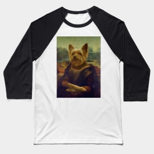 Mona Lisa Yorkshire - Gioconda Yorkshire - Pet Gift Baseball T-Shirt